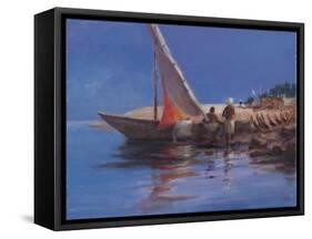 Boat Yard, Kilifi, 2012-Lincoln Seligman-Framed Stretched Canvas