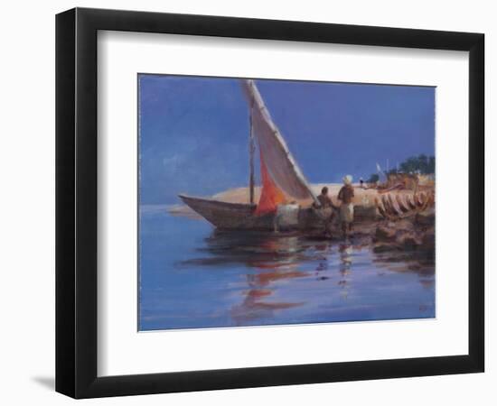 Boat Yard, Kilifi, 2012-Lincoln Seligman-Framed Premium Giclee Print