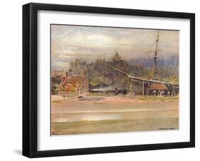 'Boatbuilder's Yard, Rye', 1910-Albert Goodwin-Framed Giclee Print