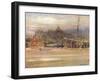 'Boatbuilder's Yard, Rye', 1910-Albert Goodwin-Framed Giclee Print