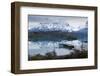 Boatdock and Late Evenng Reflections in Lago Pehoe, Torres Del Paine National Park, Patagonia-Eleanor Scriven-Framed Photographic Print