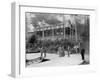 Boaters at Lake Lodge-Seneca Ray Stoddard-Framed Photographic Print