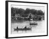 Boaters in Front of Bethesda Terrace, Central Park-null-Framed Photographic Print