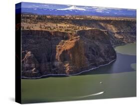 Boaters on Lake Billy Chinook-Steve Terrill-Stretched Canvas