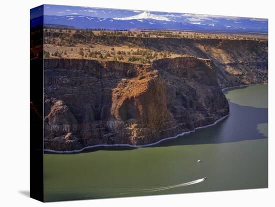 Boaters on Lake Billy Chinook-Steve Terrill-Stretched Canvas