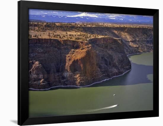 Boaters on Lake Billy Chinook-Steve Terrill-Framed Photographic Print