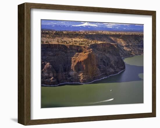 Boaters on Lake Billy Chinook-Steve Terrill-Framed Photographic Print