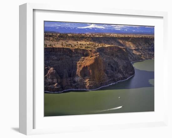 Boaters on Lake Billy Chinook-Steve Terrill-Framed Photographic Print