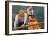 Boaters Rowing on the Yerres, 1877-Gustave Caillebotte-Framed Giclee Print