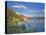 Boathouse and Maligne Lake, Jasper National Park, Alberta, Rockies, Canada-Michele Falzone-Stretched Canvas