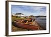 Boathouse Cafe and Rowing Boats at Hornsea Mere-Mark Sunderland-Framed Photographic Print