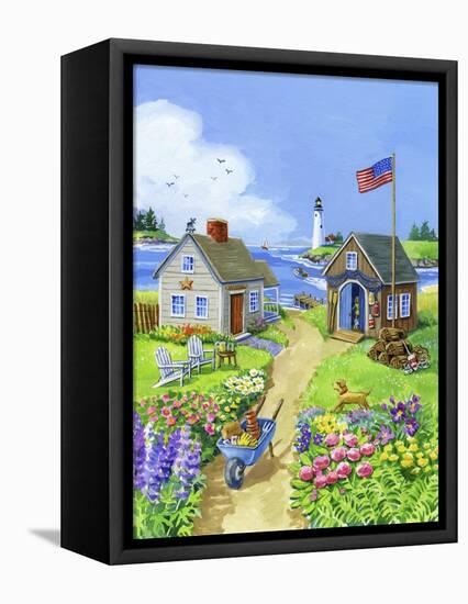 Boathouse Cove-Geraldine Aikman-Framed Stretched Canvas