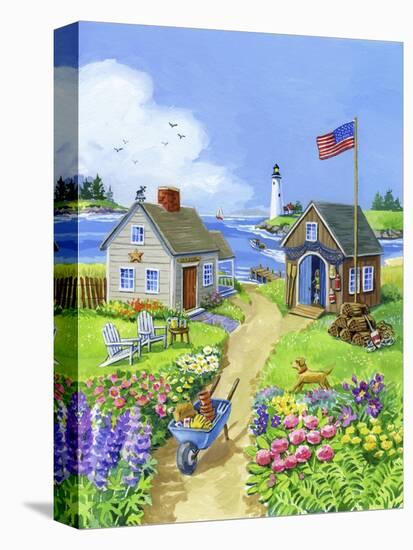 Boathouse Cove-Geraldine Aikman-Stretched Canvas