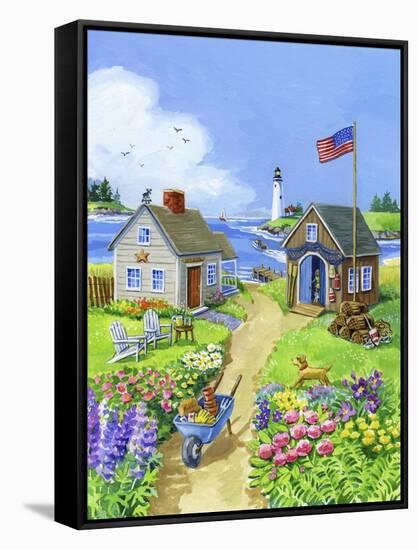 Boathouse Cove-Geraldine Aikman-Framed Stretched Canvas