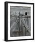 Boathouse Door at Norheimsund, Hardanger Fjord, Norway-Russell Young-Framed Photographic Print