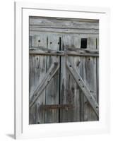 Boathouse Door at Norheimsund, Hardanger Fjord, Norway-Russell Young-Framed Photographic Print