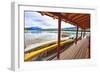 Boathouse, Maligne Lake, Canada-George Oze-Framed Photographic Print