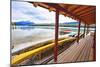 Boathouse, Maligne Lake, Canada-George Oze-Mounted Photographic Print