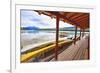 Boathouse, Maligne Lake, Canada-George Oze-Framed Photographic Print