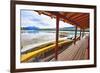 Boathouse, Maligne Lake, Canada-George Oze-Framed Photographic Print