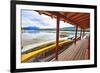 Boathouse, Maligne Lake, Canada-George Oze-Framed Photographic Print