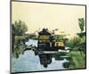 Boathouse on a River-Paul Cezanne-Mounted Premium Giclee Print