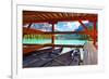 Boathouse on Emerald Lake, Canada-George Oze-Framed Photographic Print