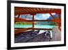 Boathouse on Emerald Lake, Canada-George Oze-Framed Photographic Print