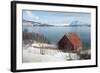 Boathouse on the Island of Kvaloya (Whale Island), Troms, Norway, Scandinavia, Europe-David Lomax-Framed Photographic Print