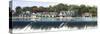 Boathouse Row at the Waterfront, Schuylkill River, Philadelphia, Pennsylvania, USA-null-Stretched Canvas