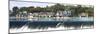 Boathouse Row at the Waterfront, Schuylkill River, Philadelphia, Pennsylvania, USA-null-Mounted Photographic Print