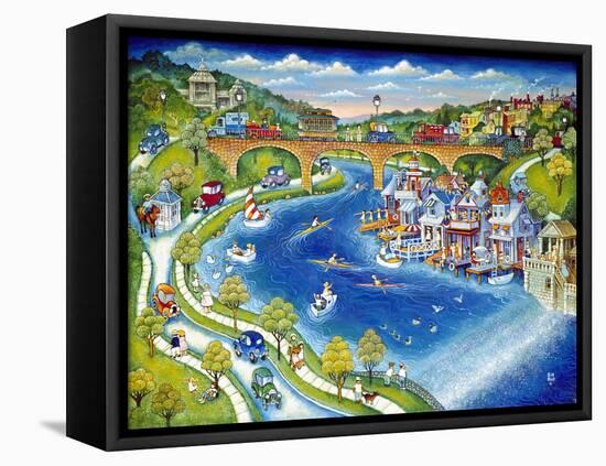 Boathouse Row-Bill Bell-Framed Stretched Canvas