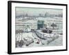 Boathouse, Winter, Harlem River, 1918 (Oil on Canvas)-Ernest Lawson-Framed Premium Giclee Print