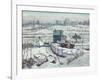 Boathouse, Winter, Harlem River, 1918 (Oil on Canvas)-Ernest Lawson-Framed Giclee Print