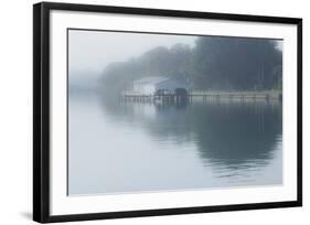 Boathouse-Mary Lou Johnson-Framed Art Print