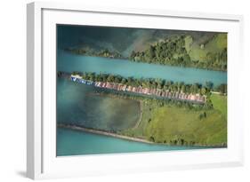 Boathouses at the Aare, Unterseen, Thunersee, Aare, Weissenau-Frank Fleischmann-Framed Photographic Print