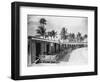 Boathouses at the Boca Raton Cabana Club-null-Framed Photographic Print