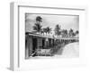 Boathouses at the Boca Raton Cabana Club-null-Framed Photographic Print