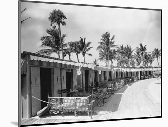 Boathouses at the Boca Raton Cabana Club-null-Mounted Photographic Print