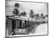 Boathouses at the Boca Raton Cabana Club-null-Mounted Photographic Print