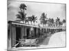 Boathouses at the Boca Raton Cabana Club-null-Mounted Photographic Print