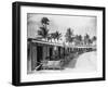 Boathouses at the Boca Raton Cabana Club-null-Framed Photographic Print