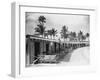 Boathouses at the Boca Raton Cabana Club-null-Framed Photographic Print