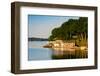 Boathouses on Saint Lawrence River in Ontario, Canada-null-Framed Photographic Print