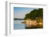 Boathouses on Saint Lawrence River in Ontario, Canada-null-Framed Photographic Print