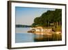 Boathouses on Saint Lawrence River in Ontario, Canada-null-Framed Photographic Print