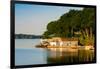 Boathouses on Saint Lawrence River in Ontario, Canada-null-Framed Photographic Print