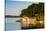 Boathouses on Saint Lawrence River in Ontario, Canada-null-Stretched Canvas