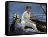 Boating, 1874-Edouard Manet-Framed Stretched Canvas