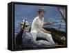 Boating, 1874-Edouard Manet-Framed Stretched Canvas